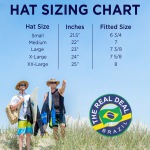 The Original Real Deal Brazil Tarp Hat and Hat Hitch Wind Strap Combo