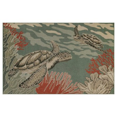 Riviera Seaturtles Ocean Indoor/Outdoor Rug