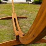 ROMAN ARC® 7-Ply Deluxe Cypress 15 ft. Wood Hammock Stand - Canyon Brown