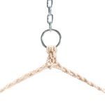 Premium Sunbrella Cushioned Single Swing - Dupione Cornsilk