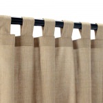 Cappuccino Semi-Sheer Extra Wide Outdoor Curtain 120