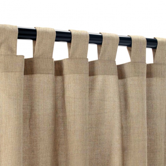 Cappuccino Semi-Sheer Extra Wide Outdoor Curtain 120