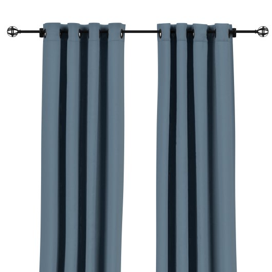 Sunbrella Spectrum Denim Outdoor Curtain with Grommets