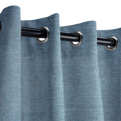 Sunbrella Spectrum Denim Outdoor Curtain with Grommets