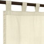 Sunbrella®  Spectrum Eggshell Outdoor Curtain with Tabs 50 in. x 84 in.