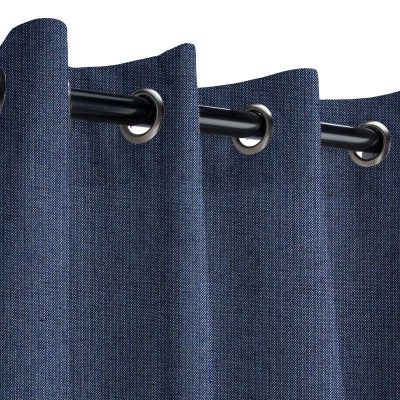 Sunbrella Spectrum Indigo Outdoor Curtain with Grommets