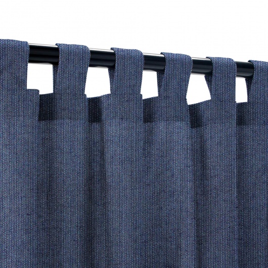 Sunbrella Spectrum Indigo Outdoor Curtain Custom Length with Tabs