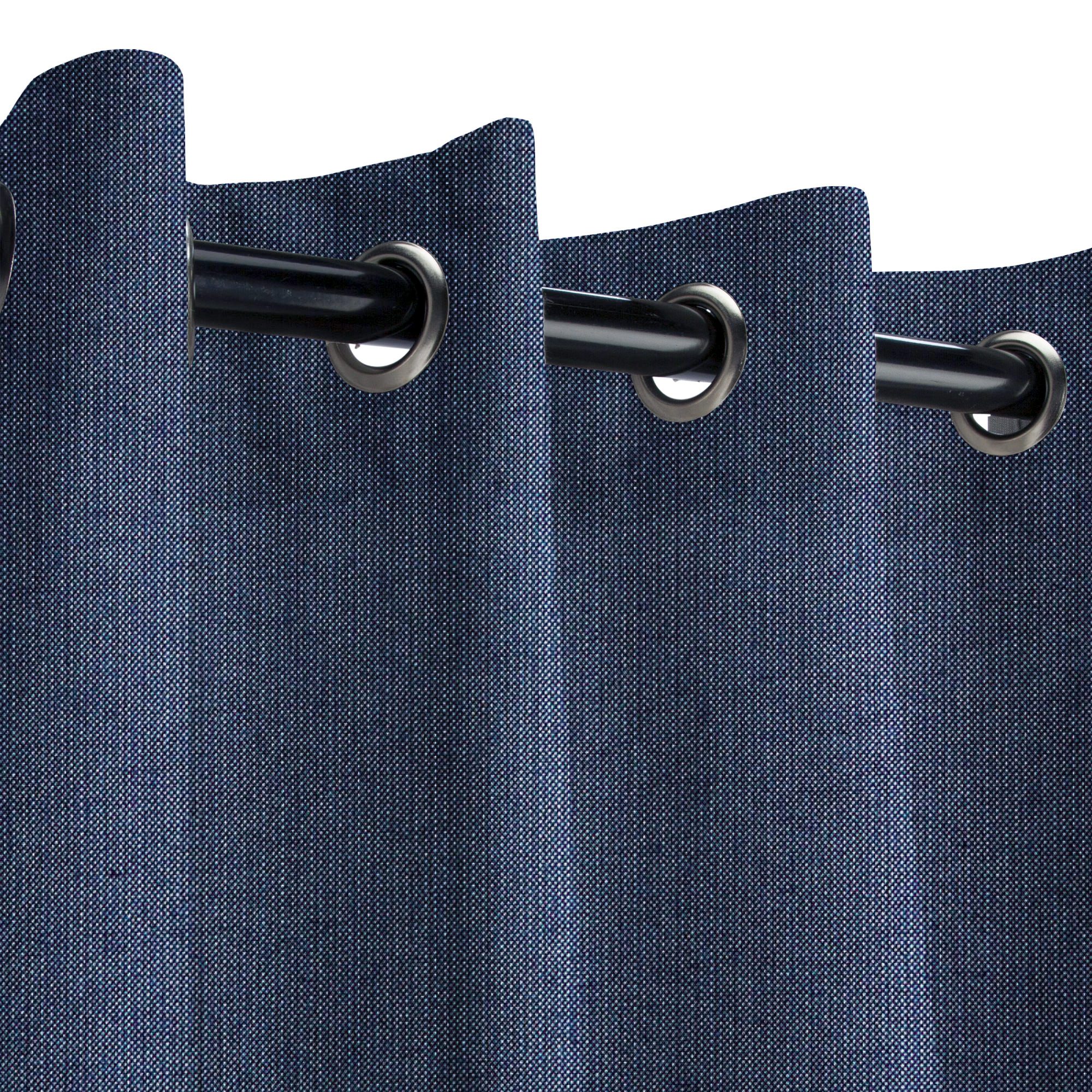 Sunbrella Spectrum Indigo Outdoor With Nickel Grommets Sunbrella Spectrum Indigo Outdoor With Nickel Grommets Curtains Dfohome
