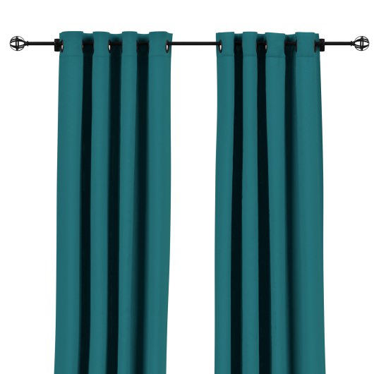 Sunbrella Spectrum Peacock Outdoor Curtain with Grommets