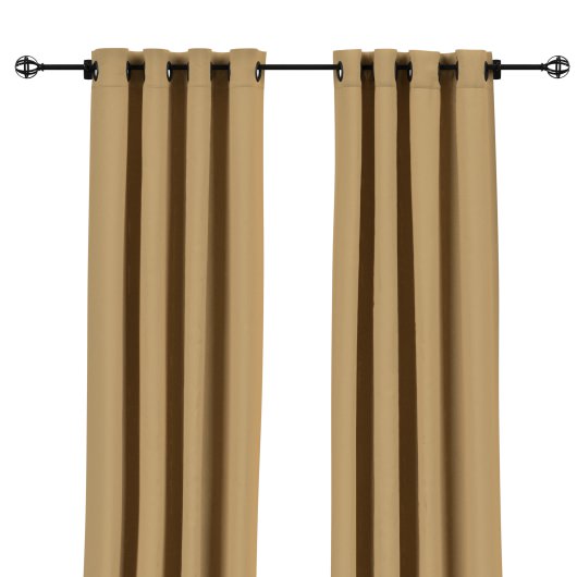Sunbrella Spectrum Sesame Outdoor Curtain with Grommets