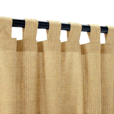 Sunbrella Spectrum Sesame Outdoor Curtain Custom Length with Tabs