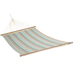 Large Quilted Hammock with Metal Stand and Optional Hammock Pillow