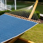 Large Sunbrella Quilted Hammock - Platform Indigo