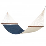 Large Quilted Hammock with Metal Stand and Optional Hammock Pillow