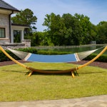 Large Sunbrella Quilted Hammock - Platform Indigo