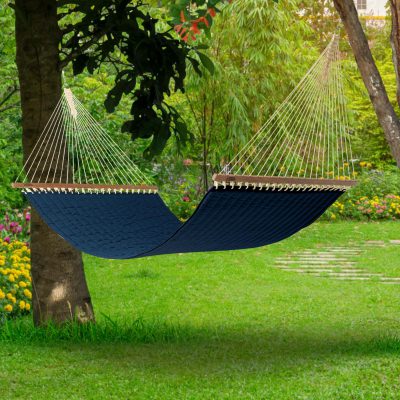 Large DURACORD® Quilted Hammock - Navy