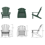 DURAWOOD® Poly Sunrise Adirondack Chair