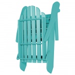 DURAWOOD® Poly Essentials Folding Adirondack Chair - Turquoise