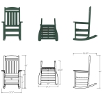 DURAWOOD® Poly Porch Rocker