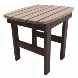 DURAWOOD® Side Table - Chocolate and Weatherwood
