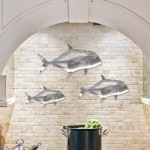Stainless Steel African Pompano Wall Decor