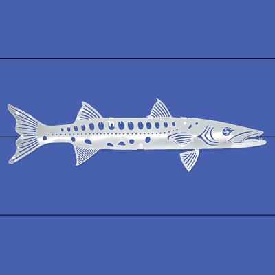 Stainless Steel Barracuda Wall Decor