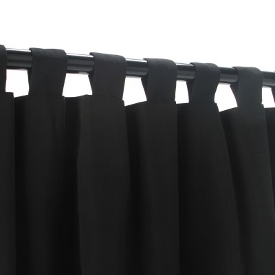 Black and Gray Outdoor Curtains