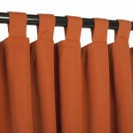 Sunbrella® Canvas Rust with Tabs - 50 in. x 84 in.