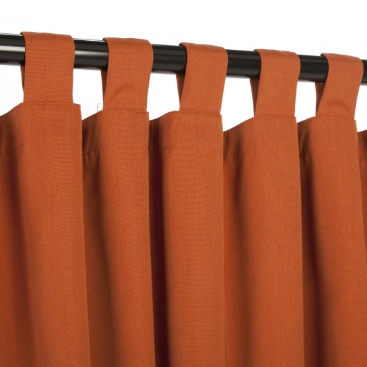 Sunbrella® Canvas Rust with Tabs - 50 in. x 84 in.