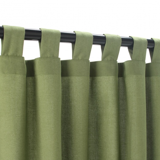 Sunbrella Spectrum Cilantro with Tabs - 50 in. x 84 in.