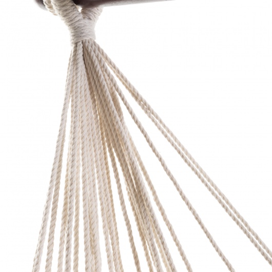 Single Quick Dry Fabric Swing with Eclectic Fringe - Natural