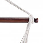 Single Quick Dry Fabric Swing with Eclectic Fringe - Natural