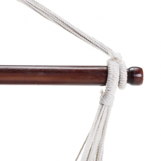 Single Quick Dry Fabric Swing with Eclectic Fringe - Natural