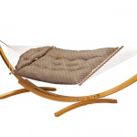 Tufted Hammock with Original Roman Arc II Cypress Stand Combo
