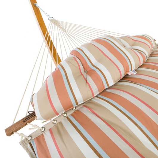 Large Sunbrella Tufted Hammock with Detachable Pillow - Beam Mojave