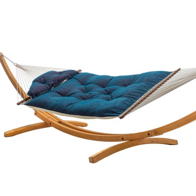 Large Sunbrella Tufted Hammock with Detachable Pillow - Platform Horizon