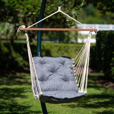 Tufted Sunbrella Single Swing - Create Smoke