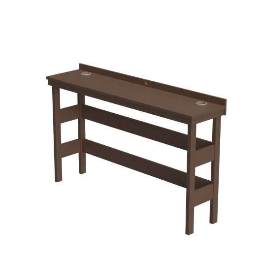 DURAWOOD® Poly 3 Piece Viewfinder Bar Height Table with Saddle Stools