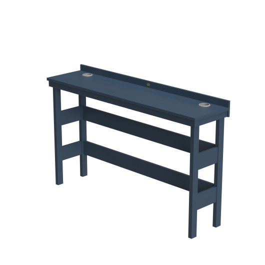 DURAWOOD® Poly 3 Piece Viewfinder Bar Height Table with Saddle Stools