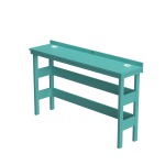 DURAWOOD® Poly 3 Piece Viewfinder Bar Height Table with Saddle Stools