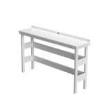 DURAWOOD® Poly 3 Piece Viewfinder Bar Height Table with Saddle Stools
