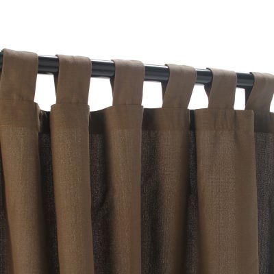 Coffee WeatherSmart Outdoor Curtain with Tabs 50