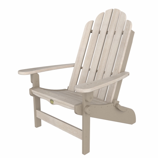 DURAWOOD® Poly Woodgrain Folding Adirondack Chair