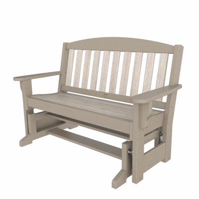 DURAWOOD® Poly Heritage Woodgrain Glider Bench