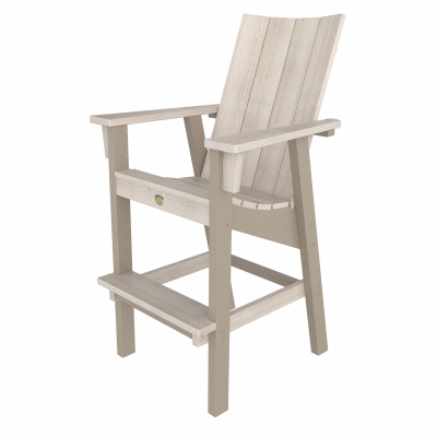 DURAWOOD® Poly Heritage Woodgrain Refined Bar Height Chair