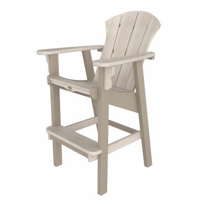 DURAWOOD® Poly Heritage Woodgrain Sunrise Bar Height Chair
