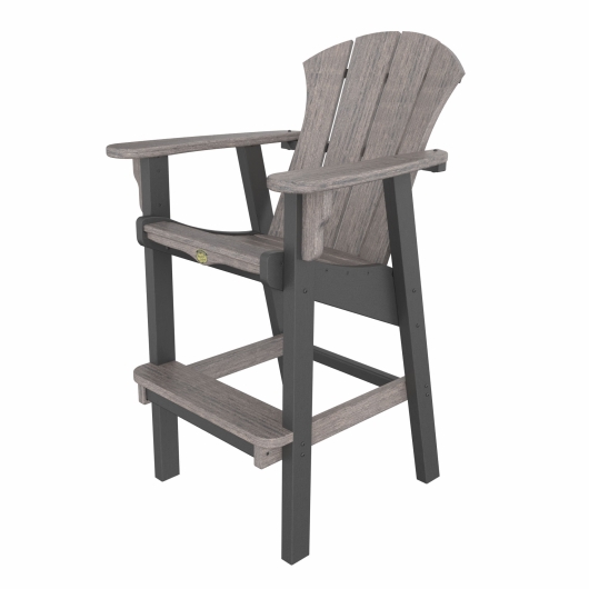 DURAWOOD® Poly Heritage Woodgrain Sunrise Bar Height Chair