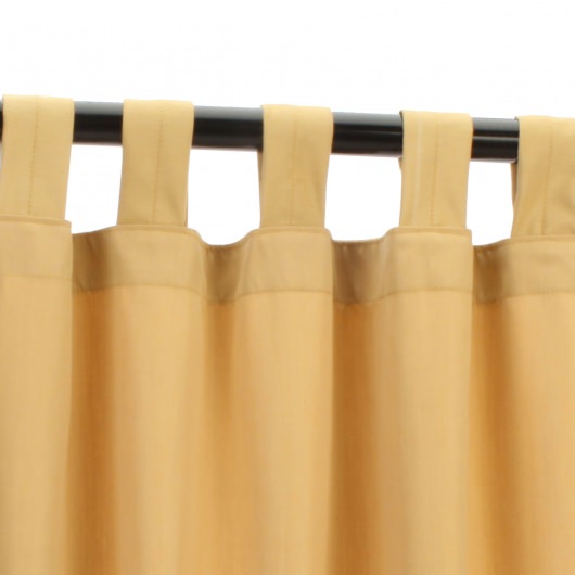 Sunbrella Canvas Wheat Outdoor Curtain with Grommets