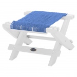DURAWOOD® Poly White Folding DURACORD® Rope Footstool